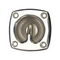 GOLFARE ACCONMARINE A INCASSO 9 X 9 CM PER TRAINO SCI IN ACCIAIO INOX