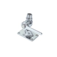 BASE IN ACCAIO INOX PER ANTENNE REGOLABILE