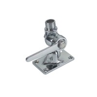 BASE IN ACCAIO INOX PER ANTENNE REGOLABILE