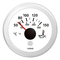VDO INDICATORE TEMPERATURA OLIO MOTORE BIANCO 50-150°C A2C59514231 VIEWLINE