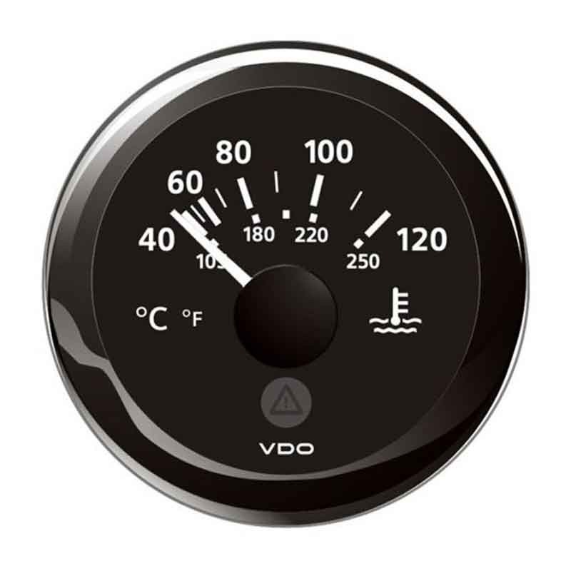 VDO INDICATORE TEMPERATURA REFRIGERANTE 40-120°C NERO A2C59514170 VIEWLINE
