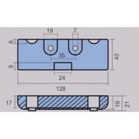 TECNOSEAL PIASTRINA PER MERCURY SERIE VERADO 2 PER MOTORE