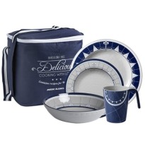 MARINE BUSINESS SET 24 PZ PACIFIC, completo di borsa per 6 persone