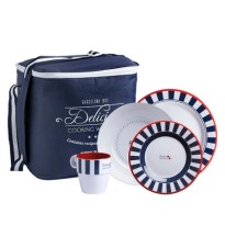 MARINE BUSINESS SET 24 PZ VENEZIA, completo di borsa per 6 persone