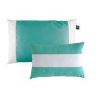 MARINE BUSINESS SET 2 CUSCINI ANTIVENTO + IMBOTTITURA WATERPROOF   ACQUA & WHITE, 60 x 40 cm & 30 x 40 cm