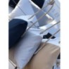 MARINE BUSINESS SET 2 CUSCINI ANTIVENTO + IMBOTTITURA WATERPROOF   ACQUA & WHITE, 40 x 40 cm
