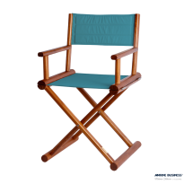 MARINE BUSINESS SEDIA DA REGISTA DI TEAK PIEGHEVOLE - OLEFINA TURCHESE