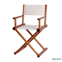 MARINE BUSINESS SEDIA DA REGISTA DI TEAK PIEGHEVOLE - OLEFINA ECRU