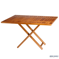 MARINE BUSINESS TAVOLO RETTANGOLARE IN TEAK con aperture laterali 120 x 40/80 - H 75/60 cm