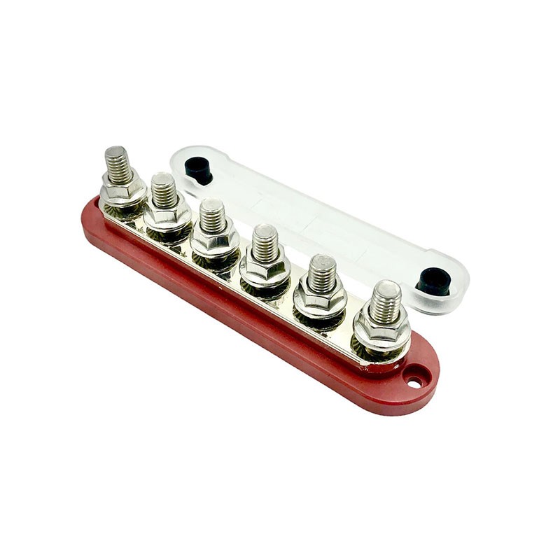 Barra di connessione 6xM10 300A  rossa