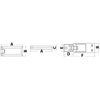 Cerniera Piramid 45x30 mm