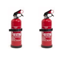 ESTINTORE A POLVERE CLASSE 5A-34/B-C 1KG MANOMETRO KIT 2 PZ