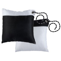 SET 2 CUSCINI IMPERMABILI CON CIMA NERO 40 X 40 CM