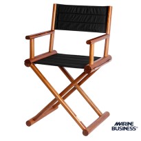 MARINE BUSINESS SEDIA DA REGISTA DI TEAK PIEGHEVOLE - NERO