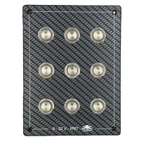 Pannello elettrico verticale con cappuccio pre-cablato (9 interruttori)