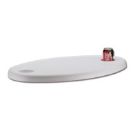 PIANO OVALE CON SEDE BICCHIERI 70X50 CM