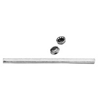 BARRA Ø 16 MM PER RULLI IN ACCIAIO ZINCATO COMPLETI DI TERMINALI 300 MM