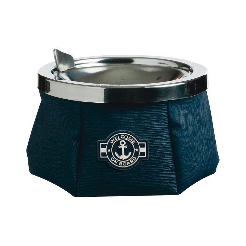 MARINE BUSINESS POSACENERE ANTIVENTO IN ACCIAIO INOX BLUE