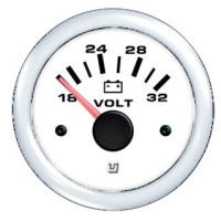 UFLEX VOLTMETRO 16-32VDC DRESS WHITE Ø52
