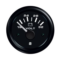 UFLEX VOLTMETRO 16-32VDC ULTRABLACK Ø52