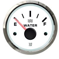 UFLEX INDICATORE LIVELLO ACQUE (E-1/2-F) ULTRAWHITE SS Ø52 0-190OHMS