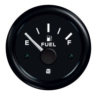 UFLEX INDICATORE LIVELLO CARBURANTE (E1/2F) ULTRABLACK  Ø52 0-190OHM