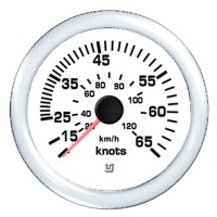 UFLEX INDICATORE DI VELOCITA' 35 NODI(KNOTS) DRESS WHITE Ø85