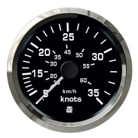 UFLEX INDICATORE DI VELOCITA' 35 NODI(KNOTS) ULTRABLACK SS Ø85
