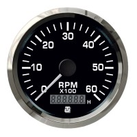 UFLEX CONTAGIRI 0-6000 RPM(1/10) ULTRABLACK SS Ø85