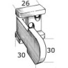 Cerniera inox 54x30