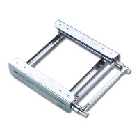 SCALETTA IN ACCIAIO INOX A SCOMPARSA 3 GRADINI stretta PER GOMMONI 87 X 22 CM