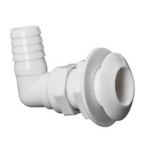 Scarico mare plastica 90° 1" x 19 mm