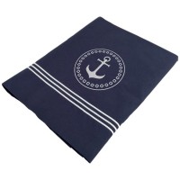 LENZUOLO E FEDERA DOPPIO BLU, SANTORINI MARINE BUSINESS 280x210 cm