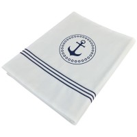 LENZUOLO E FEDERA SINGOLO BIANCO, SANTORINI MARINE BUSINESS 280x130 cm