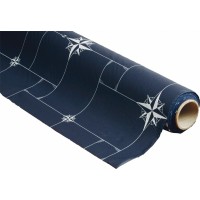 TOVAGLIA PLASTIFICATA BLU MARINE BUSINESS NORTHWIND A METRAGGIO 140 cm