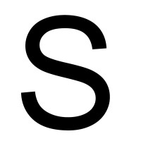 LETTERA PER TARGHE ADESIVA CM.20 NERA "S"
