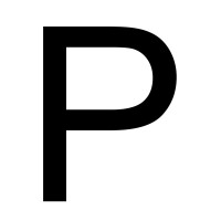 LETTERA PER TARGHE ADESIVA CM.20 NERA "P"