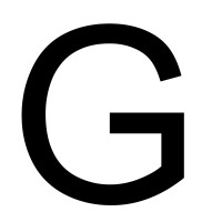 LETTERA PER TARGHE ADESIVA CM.20 NERA "G"