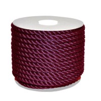 CIMA 10 MM IN POLIESTERE LUCIDO BORDEAUX AFFONDANTE CARICO ROTTURA 1650 KG