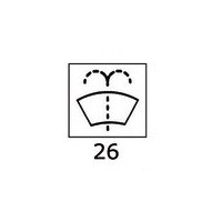 CARLING SWITCH Bascule con simbologia illuminata 26  - Spruzzino tergi