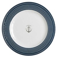 MARINE BUISINESS SET 6 PIATTI PIANI SAILOR SOUL, Ø 28 cm
