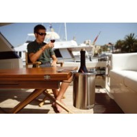 PORTABOTTIGLIA IN ACCIAIO INOX CON SUPPORTO TAVOLO MARINE BUSINESS
