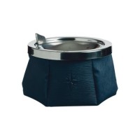 POSACENERE ANTIVENTO MARINE BUSINESS IN ACCIAIO INOX E SKY BLU