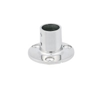 BASE TONDA DRITTA INOX 22 MM