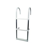 SCALETTA 4 GRADINI IN ALLUMINIO E PLASTICA BRACCI GIREVOLI