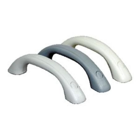 Maniglione Per Roulotte In Plastica 180 Mm, Rosso E Grigio, Con Scanalatura Per Presa Sicura
