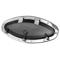 Oblò Bomar inox ellittico 460 x 200 mm
