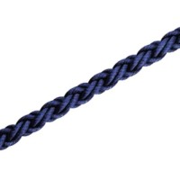 CIMA TRECCIATA SQUARE LINE BLU 14 MM AFFONDANTE CARICO ROTTURA 2500 KG