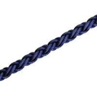 CIMA TRECCIATA SQUARE LINE BLU 16 MM AFFONDANTE CARICO ROTTURA 3000 KG