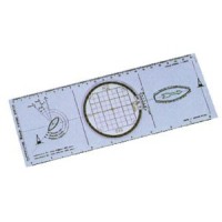 TRACCIATORE DI ROTTA CON GONIOMETRO MOBILE 13 X 32 CM